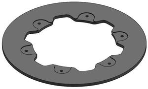 发明名称：碳陶摩托车刹车盘